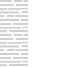 Obraz premium Striped gray geometric seamless pattern with round lines on white background. Vector illustration.