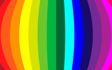 Ilustração com as cores do arco-íris