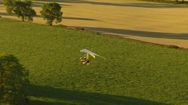 Microlight flying