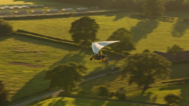 Microlight flying