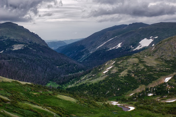 Fototapeta na wymiar Alpine Visitor Center Panorama