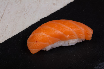 Sushi with salmon