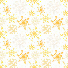 Vector seamless pattern with snowflakes. Seamless pattern for winter and christmas .