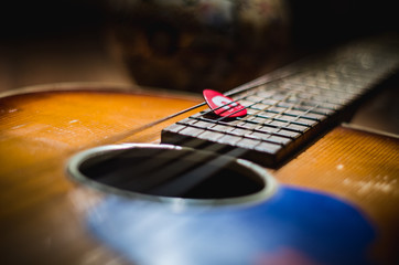 Fototapeta premium Guitar for mind relaxation