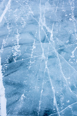 Ice of Lake Baikal