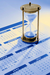 Hourglass on Calendar