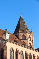 Fototapeta na wymiar St Thomas church - Strasbourg - France