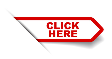 red vector banner click here