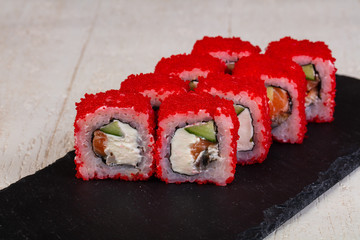 Japanese roll with salmon