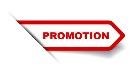 red vector banner promotion