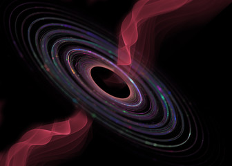 planets in dark space