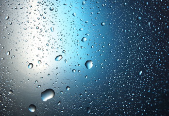 abstract water drop blue light spot background