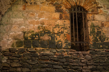 ruins of old steel mill