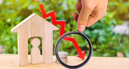 a decline in property prices. population decline. falling interest on the mortgage. reduction in...