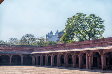 Fototapeta na wymiar Red Fort of Agra. UNESCO World Heritage site.
