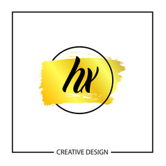 Initial Letter HX Logo Template Design
