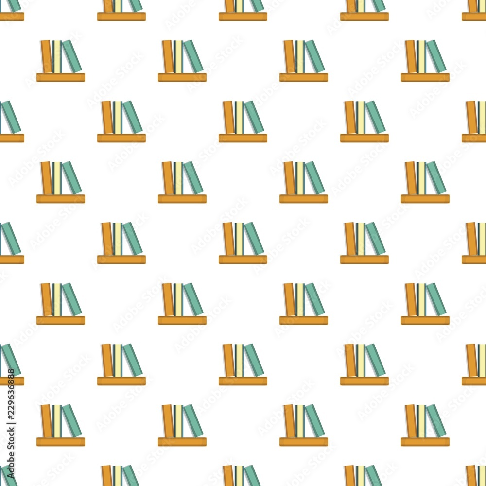 Poster stack of books pattern seamless repeat background for any web design