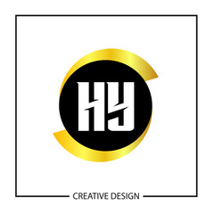 Initial Letter HY Logo Template Design