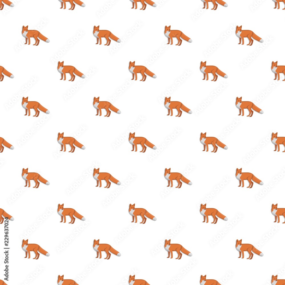 Poster cute fox pattern seamless repeat background for any web design