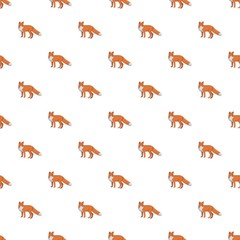 Cute fox pattern seamless repeat background for any web design