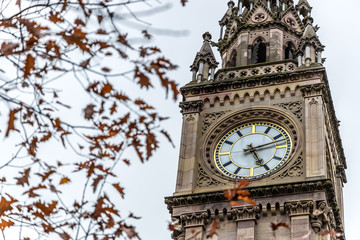 Albert memorial clock in Belfast, UK