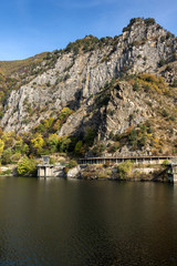 Fototapeta premium Amazing Autumn ladscape of The Krichim Reservoir, Rhodope Mountains, Plovdiv Region, Bulgaria