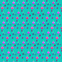 seamless pattern with candy apples