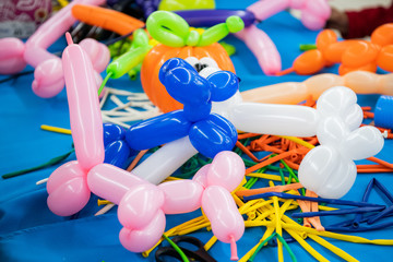 Balloon twisting art children workshop colorful still - 229638877