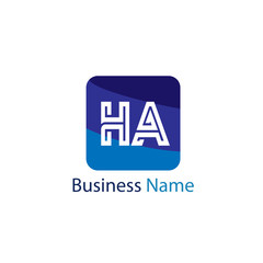 Initial HA Letter Logo Design