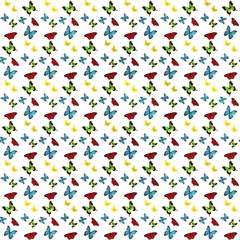 butterfly repeatable pattern
