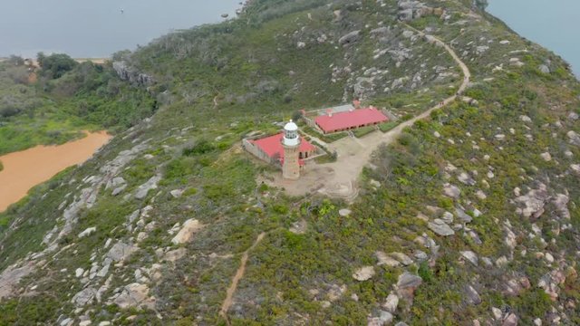 Sydney palm beach lighthouse drone footage