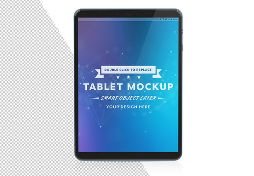 Tablet Isolated on White Mockup