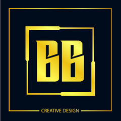 Initial Letter BB Logo Template Design
