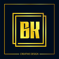 Obraz premium Initial Letter BK Logo Template Design