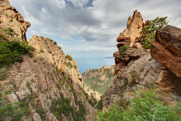 Les calanques de Piana entre Piana et Porto - Corse