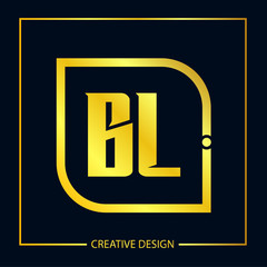 Initial Letter BL Logo Template Design