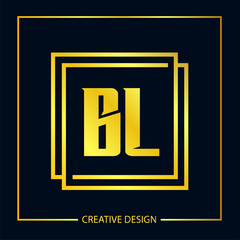 Initial Letter BL Logo Template Design
