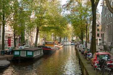 Fototapeta na wymiar Amsterdam in fall