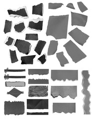 pieces of torn paper texture background, copy space.