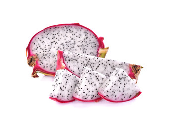 Dragon fruit isolated on white background