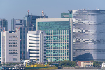 Obraz premium 東京・高層ビル群・汐留