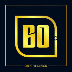 Initial Letter BO Logo Template Design