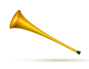 Vuvuzela trumpet football fan. Soccer vector sport play fan symbol with vuvuzela or trumpet design © kolonko