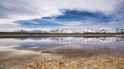 Sierra Nevada Mountains Reflection
