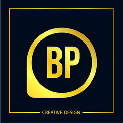 Initial Letter BP Logo Template Design