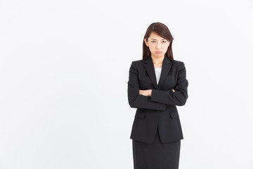 怒る女性　ビジネス
