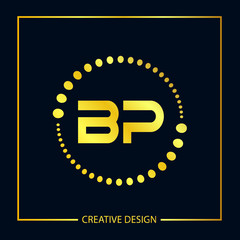 Initial Letter BP Logo Template Design