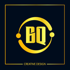 Initial Letter BQ Logo Template Design