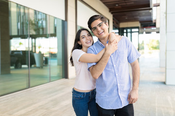 Handsome Guy Having A Good Time With His Girlfriend