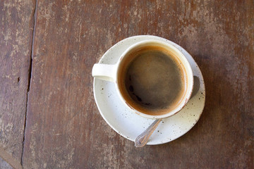 Coffee on a Wooden Table